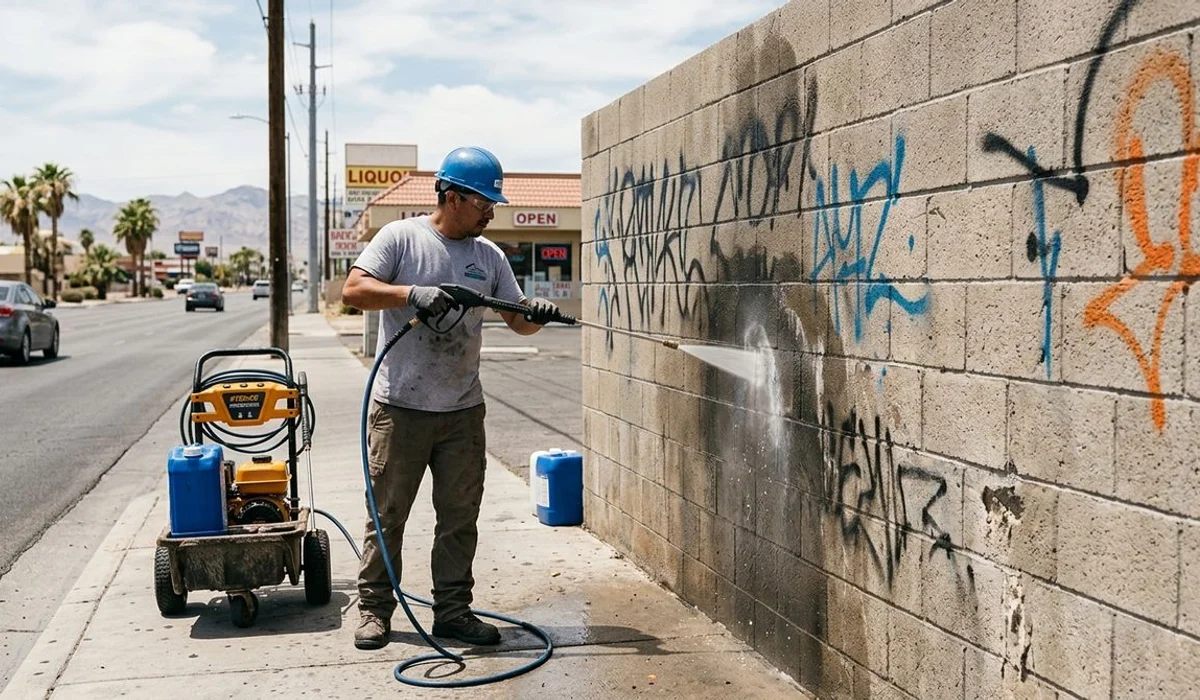 Graffiti being removed within hours of report